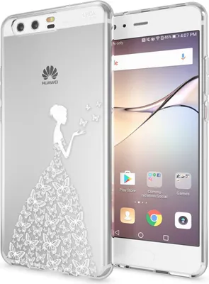 Produktbild von Huawei P10 Hülle Handyhülle von NALIA, Slim Silikon Motiv Case Cover Schutzhülle Butterfly Princess