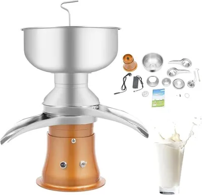 Produktbild von 5L Elektrische Milchzentrifuge Separator 30W Milchzentrifuge Separator 50L/H. Milchcremetrenner mit Milchtank 9800-11000 r/min für Kuhmilch Ziegenmilch, Abnehmbares Zentrifuges Trennmaschine