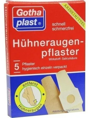Productafbeelding van GOTHAPLAST CORNMED: Pleisters voor de verzorging van kippenogen, 5 stuks