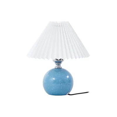 Produktbild von Lindby Tischleuchte Kerimi, Keramik, blau, 29 cm