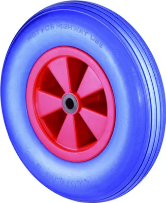 Produktbild von Polyurethanrad Rad- 400 mm Tragfhigkeit 200 kg pannensicher Kunststoff Rillen