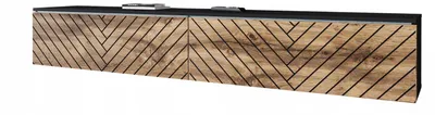 Obrázek produktu pro Lowboard APOLLO II RTV skříňka 180 cm, police pod TV, komoda MDF, jedle - dub wotan