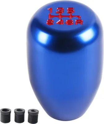 Immagine prodotto di Auto universale modifica manopola manuale leva del cambio 6 velocità (blu)