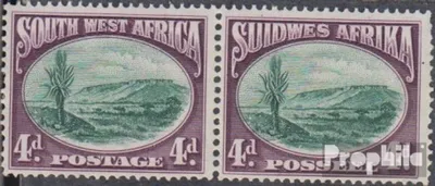 Produktbild von Briefmarken Namibia - Südwestafrika 1931 Mi 148-149 waagerechtes Paar gestempelt Landesmotive