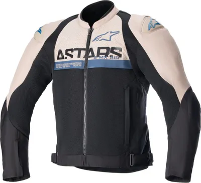 Imagen del producto de Chaqueta Alpinestars SMX Air, color beige y azul, talla XL, para hombre