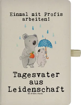Produktbild von Mr. & Mrs. Panda notizbuch Tagesvater Leidenschaft - Transparent - Geschenk, Tagebuch, Journal, Skizzenbuch, Schreibbuch, Kladde