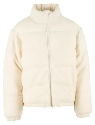 Imagen del producto de Chaqueta acolchada "Teddy" de Urban Classics, con mezcla de tejidos, color blanco arena, talla XL