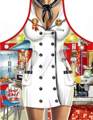 Produktbild von Grill u. Küchenschürze - Sexy Chefköchin