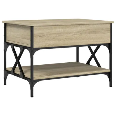Immagine prodotto di Tavolino Salotto Rovere Sonoma 70x50x50 cm Multistrato Metallo
