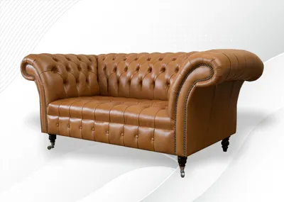 Produktbild von Sofa 2 Sitzer Polster Designer Couchen Sofas Garnitur Ledersofa Zweisitzer Neu