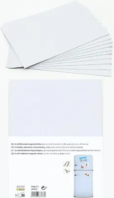 Image de Deknudt S66JC1 Feuilles magnétiques autocollantes, découpables, 20 x 30 cm