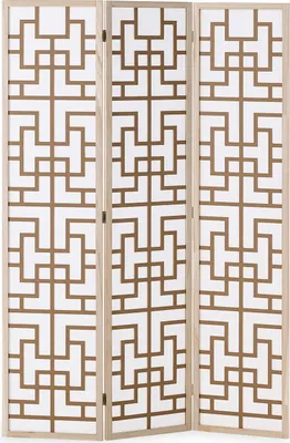 Obrázek produktu pro Paravent Raumteiler 3 teilig Shoji Raumtrenner Holz Natur Trennwand Sichtschutz Spanische Wand
