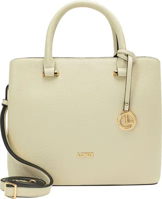 Image de L.CREDI sac à main sac à épaule bandoulière Maxima Handle Bag Creme écru