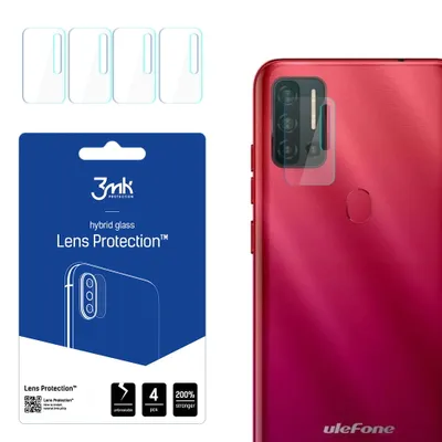Produktbild von 3mk Hybridglas Lens Protection für Ulefone Note 11P Kamera Objektiv Kameralinse 0,16mm 6H (4 Stück)