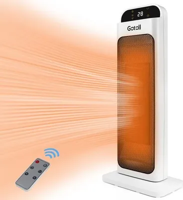 Produktbild von Gotoll Heizlüfter mit Fernbedienung GL2200 2000W Heizgerät Keramik, Heizung Timmer Touchbildschirm, Kaltluft Heissluft mit Turmheizlüfter