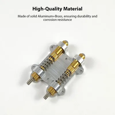 Obrázek produktu pro Saluaqui Tremolo Stabiliser Kit Aluminium Brass Electric Guitar Tremolo Stopper Zlepšuje stabilitu pro systémy plovoucího můstku (dvojitý)