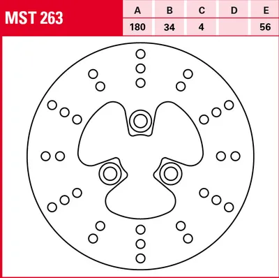 Produktbild von TRW Bremsscheibe Allround starr MST263 UX50 Zillion AT