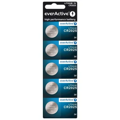Produktbild von Batterie everActive litowa CR2025 Blister 5szt.