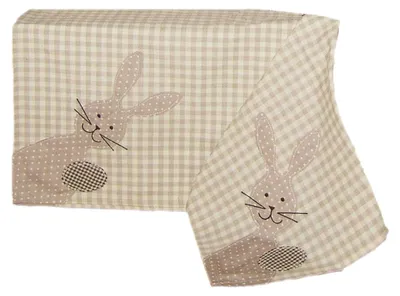 Produktbild von Tischwäsche mit Stickerei Osterhase Ostern Tischtuch 85 x 85 cm