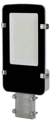 LED-Straßenleuchte 50 W, 5000 Lumen, 6500 K, IP65, dimmbar, grau