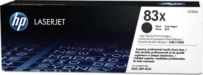 Zdjęcie produktu dla HP 83X oryginalny czarny wkład laserowy o wysokiej wydajności, 2200 stron(y), Czarny, 1 szt.
