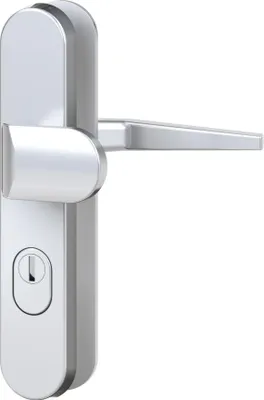 Produktbild von BASI - Vollmaterial-Schutzbeschlag - Alu F1 - ZA - Wechsel-Garnitur - Lochung: PZ -92/10 mm - rund - 7901-0401