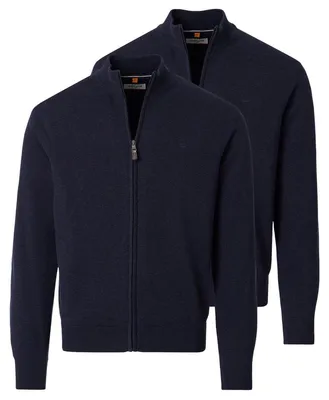 Produktbild von Redmond 2er Pack Basic Strickjacke Weicher Baumwollstrick, Stehkragen im modernen Design, Vielseitiges Basic