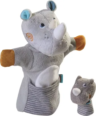 Produktbild von Handpuppe Nashorn mit Baby