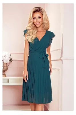 Imagen del producto de Numoco Vestido floral para mujer, modelo Polina, color verde, talla XL