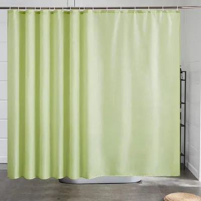Immagine prodotto di Tenda da doccia antimuffa, antibatterica e impermeabile, verde senape, 275x180 cm, extra larga
