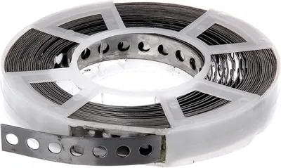 Zdjęcie produktu dla Taśma perforowana Alberts | z kasetą odwijającą | stal nierdzewna | szerokość 17 mm | długość 10 m