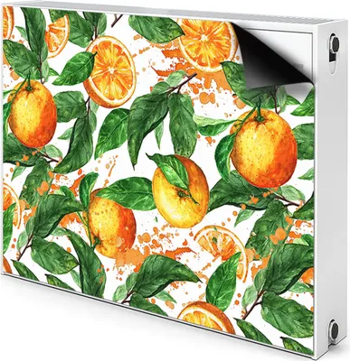 Produktbild von Magnet Verkleidung Abdeckung Heizkörperabdeckung Heizkörperabdeckung 90x60 cm  - Orangen