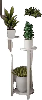 Imagen del producto de Soporte para plantas, diseño plegable de varios niveles, versátil para uso en interiores y exteriores, 80 cm de ancho