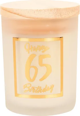 Immagine prodotto di Paperdreams Candela profumata piccola oro bianco – 65 anni