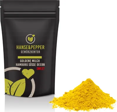 Produktbild von 500g Goldene Milch Kurkuma Latte Kokosblüten Gewürz Hamburg Süße Deern