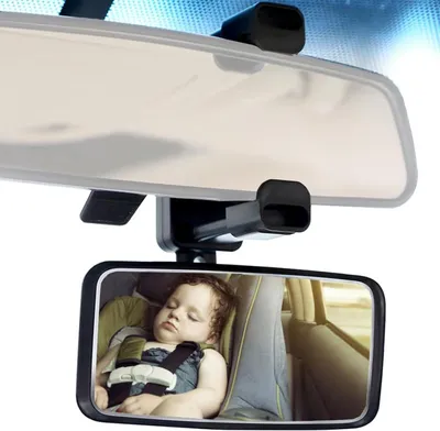 Produktbild von Rückspiegel für Babys, Stoßfest, 360° Drehbar, Kopfstützen Spiegel, für Auto