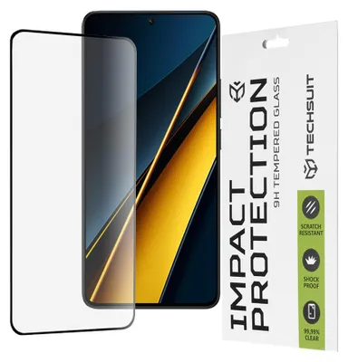 Obrázok produktu pre Techsuit 111D Full Cover / Full Glue Glass – tvrdené sklo pre Xiaomi Poco X6 Pro – čierne