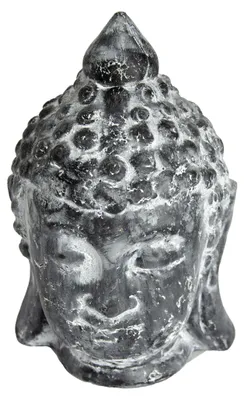 Produktbild von Goldbach Buddha Kopf Schwarz Kunststein H 19,5 cm Deko Figur