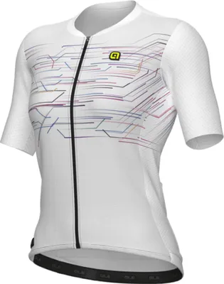 Produktbild von ALÉ Kurzarm Fahrradtrikot - PR-E MEGABYTE - Weiß L