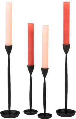 Produktbild von Dekocandle Kerzenhalter metal schwarz klein Ø 14 x 35 cm