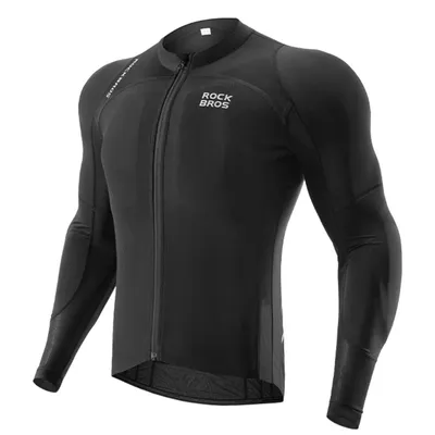 Obrázok produktu pre ROCKBROS cyklistická bunda, motocyklová bunda, priedušná ochranná bunda na lyžovanie,  CE úroveň 1, čierna, veľkosť XXL/3XL