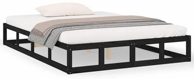 Obrázek produktu pro vidaXL Postel z masivu černá 140x190 cm