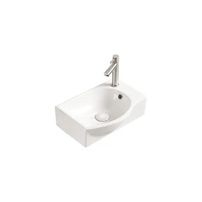 Zdjęcie produktu dla Mexen Mista umywalka nablatowa lewa 40 x 28 cm, biała - 22174000L