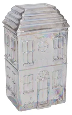 Produktbild von Gift Company Vase Haus Jacquard Transparent (25cm)
