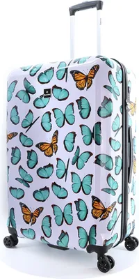 Produktbild von Saxoline Motiv Reise Koffer Trolley Schmetterling Blau Bunt 78 groß bei Bowatex