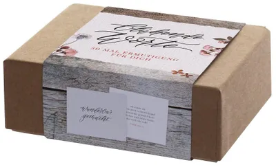 Produktbild von Blühende Worte - 50 Ermutigungen für Dich, Box mit 50 Kärtchen