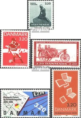 Produktbild von Briefmarken Dänemark 1989 Mi 943,945,953,955,960 (kompl.Ausg.) gestempelt Tourismus