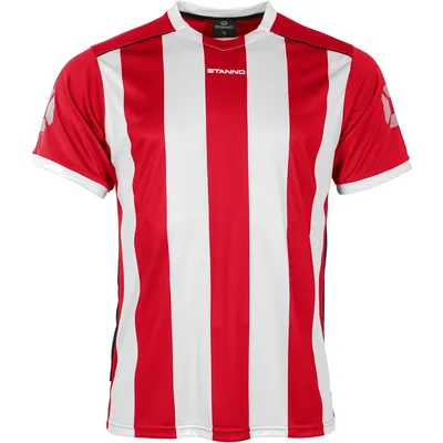 Productafbeelding van Stanno Brighton Shirt Korte Mouw Heren - Wit / Rood | Maat: M