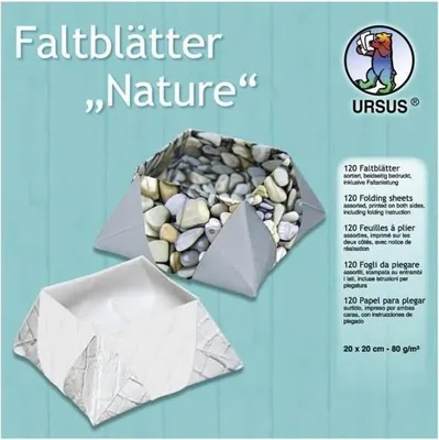 Produktbild von Faltblätter Nature 80g/qm 20x20cm VE=120 Blatt 10 Motive
