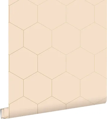 Produktbild von ESTAhome Tapete Wabenmuster Pfirsichrosa 53 cm x 10.05 m